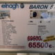 New Elnagh Baron 579  VENDU SOUS RESERVE  JUSQU’AU 25 OCTOBRE